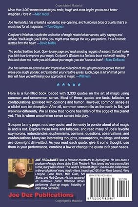 CONJURER'S WISDOM Vol I (Paperback)